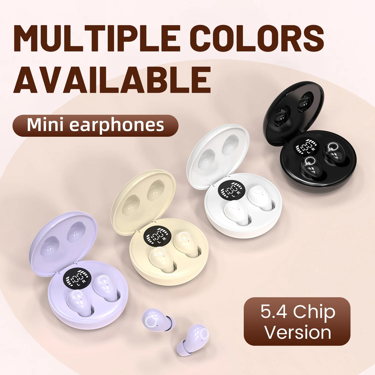 SHUKE Invisible Wireless Bluetooth Sleeping Earbuds With Noise Cancellation