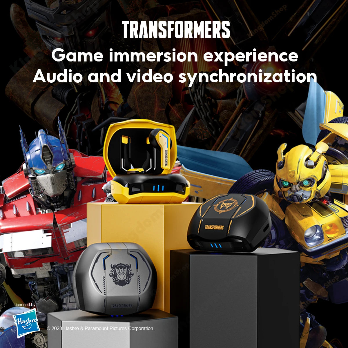 Transformers Wireless Bluetooth Earphones With Mic And Low Latency Audio