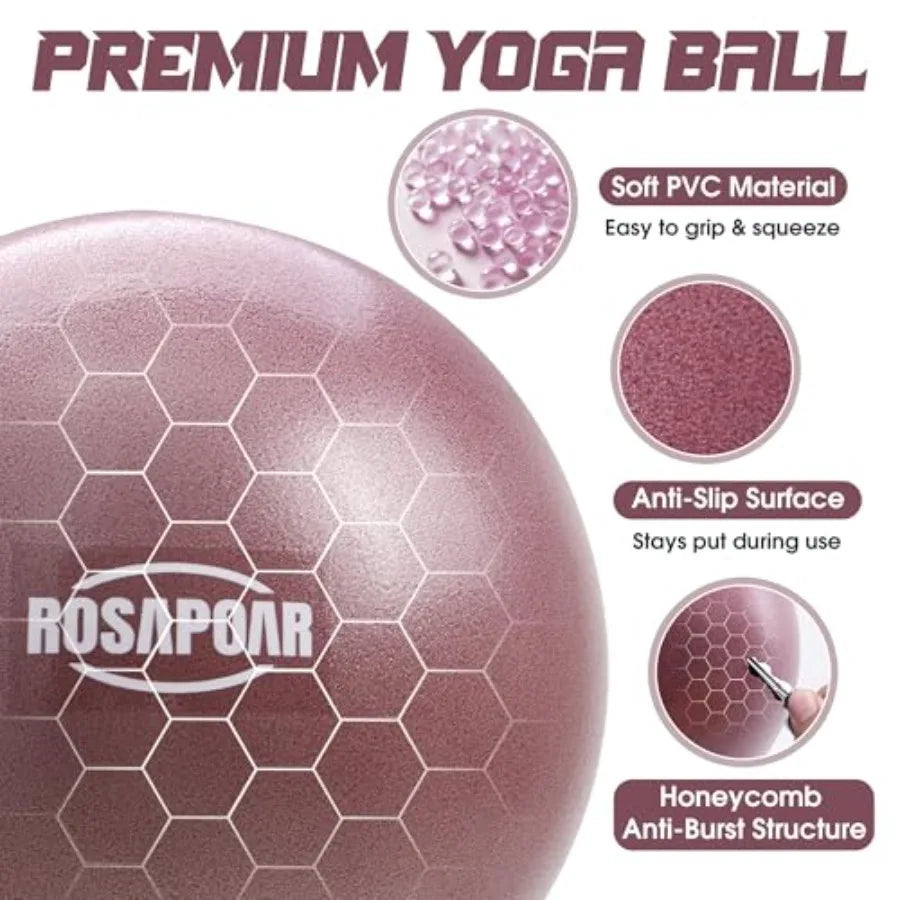 Mini Pilates Ball Anti Burst For Stretching And Core Strength