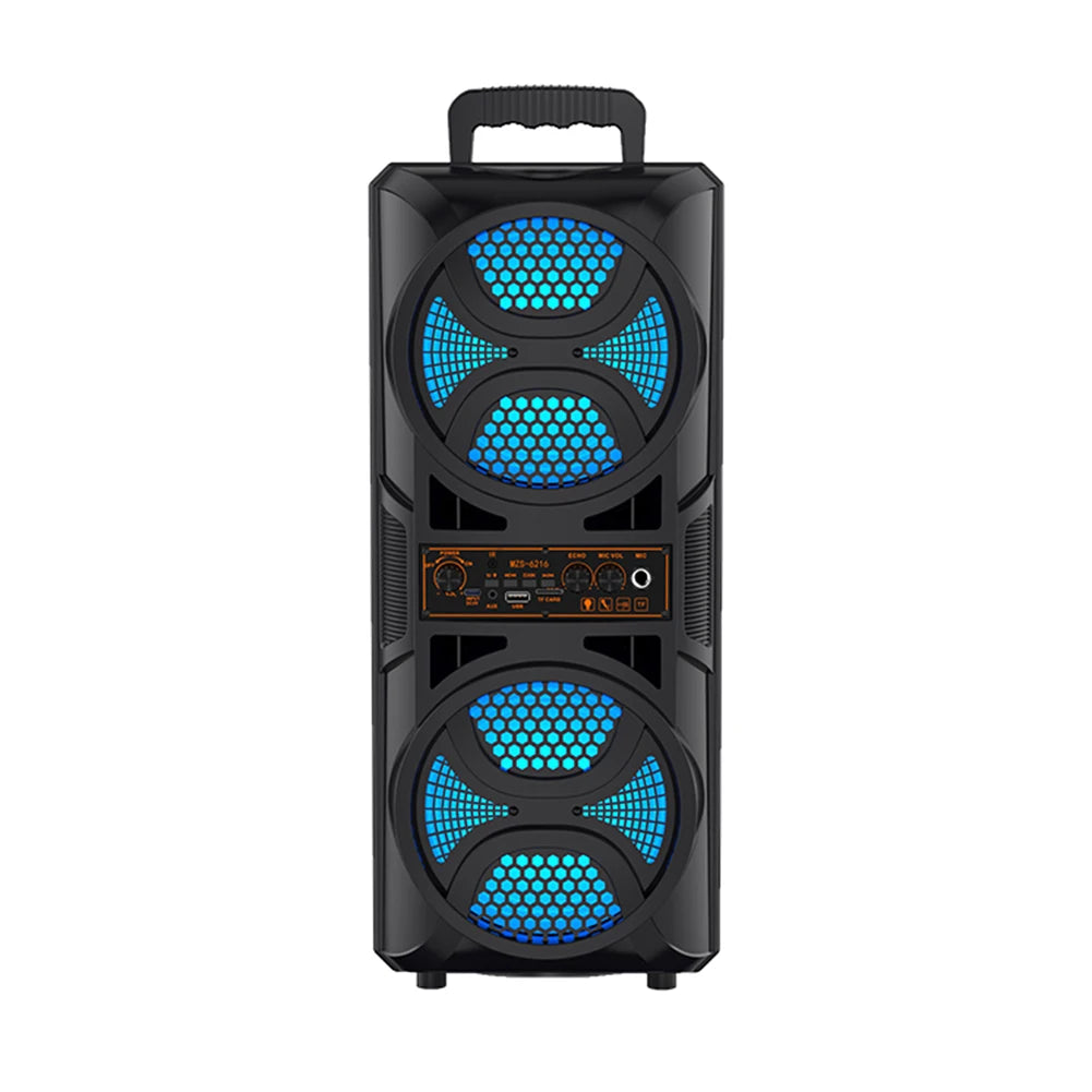 LAIMANEI Bluetooth Portable Speaker With Double Subwoofer Deep Bass Outdoor