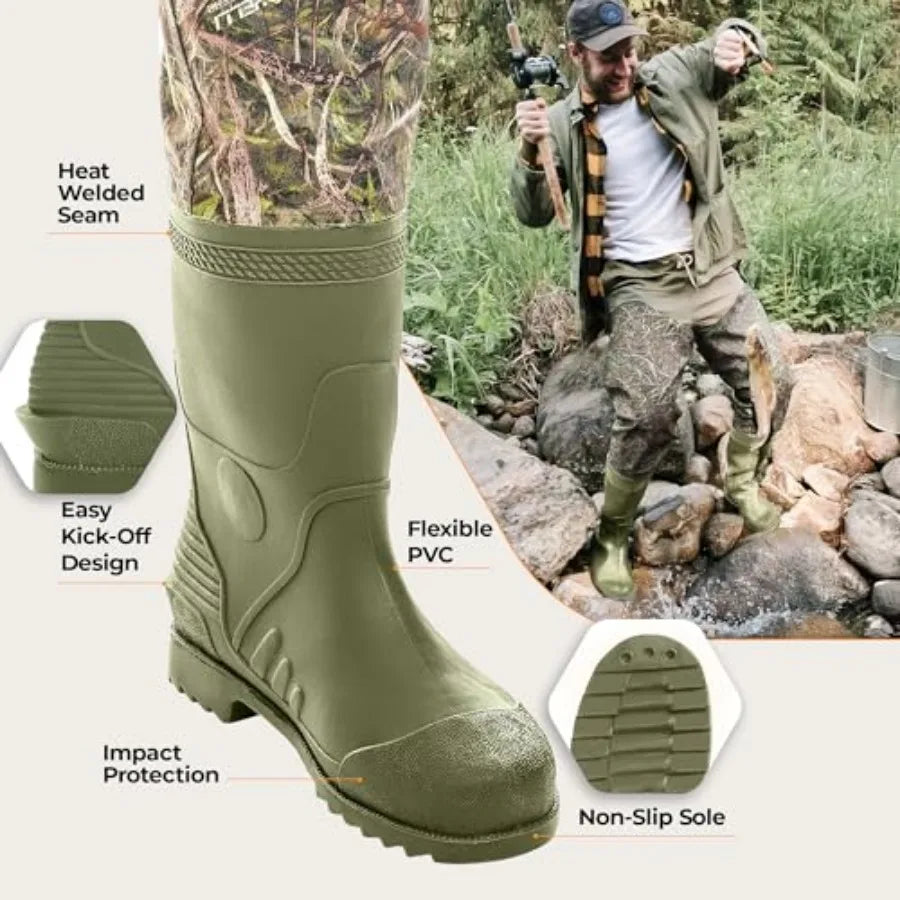 Hip Waders Waterproof Camo For Men And Women With Boots