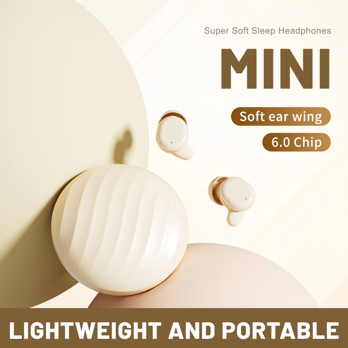 SHUKE SK49 Bluetooth Wireless Sleep Earbuds With Noise Cancellation