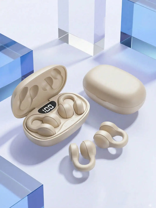 VIKEFON Clip-On Wireless Open Ear Headphones For Xiaomi And iPhone