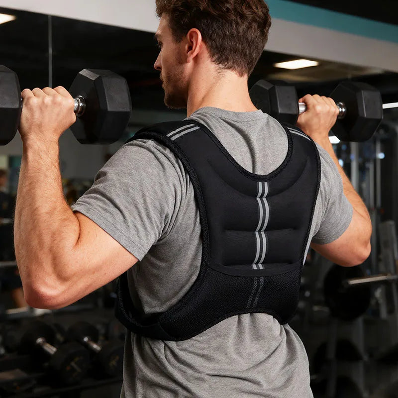 Weight Vest With Reflective Stripe For Training And Running