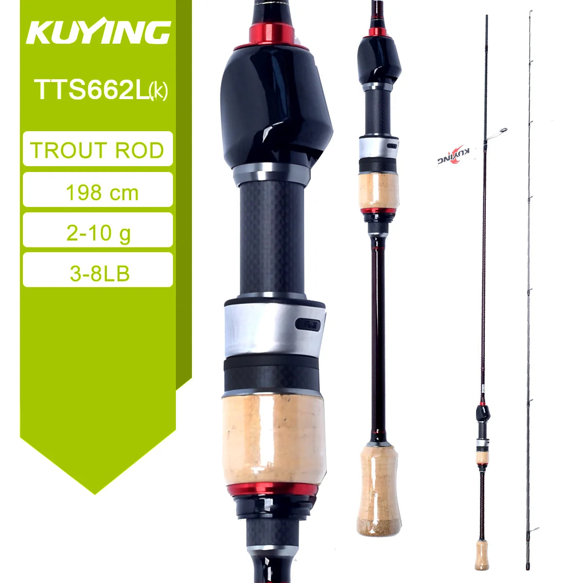 Kuying Carbon Fishing Rod For Casting And Spinning