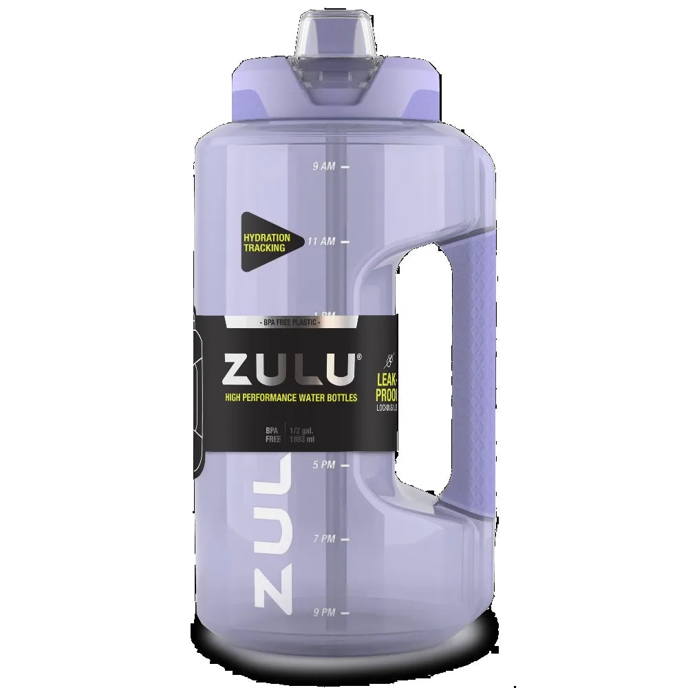 BPA Free Water Bottle With Time Markings And Leak Proof
