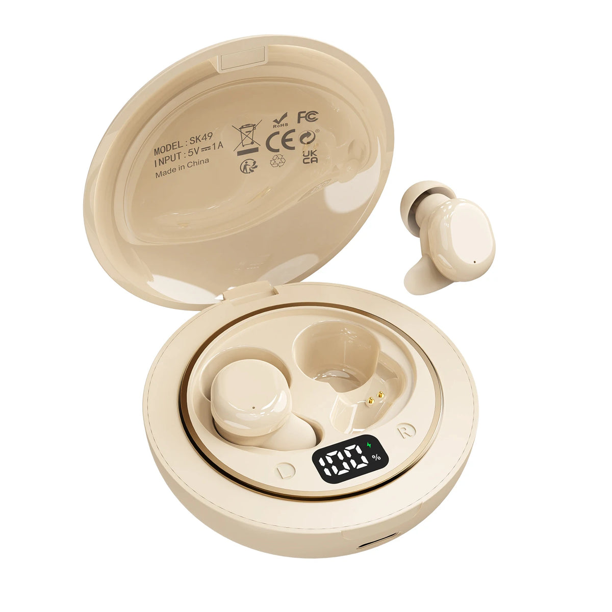 SHUKE Bluetooth Sleep Earbuds With Noise Cancellation for Side Sleepers