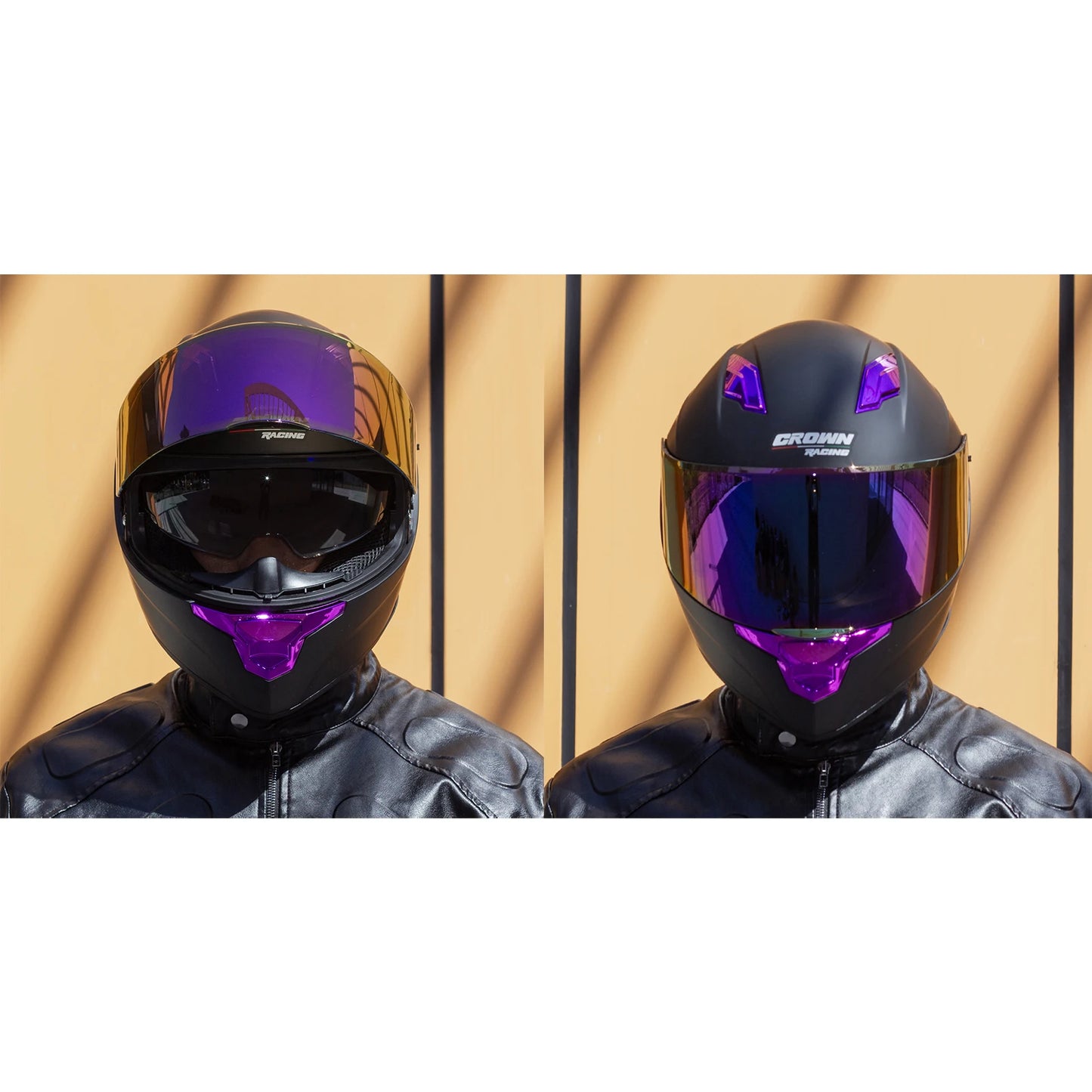Crown Racing F700 Full Face Motorcycle Helmet DOT FMVSS 218