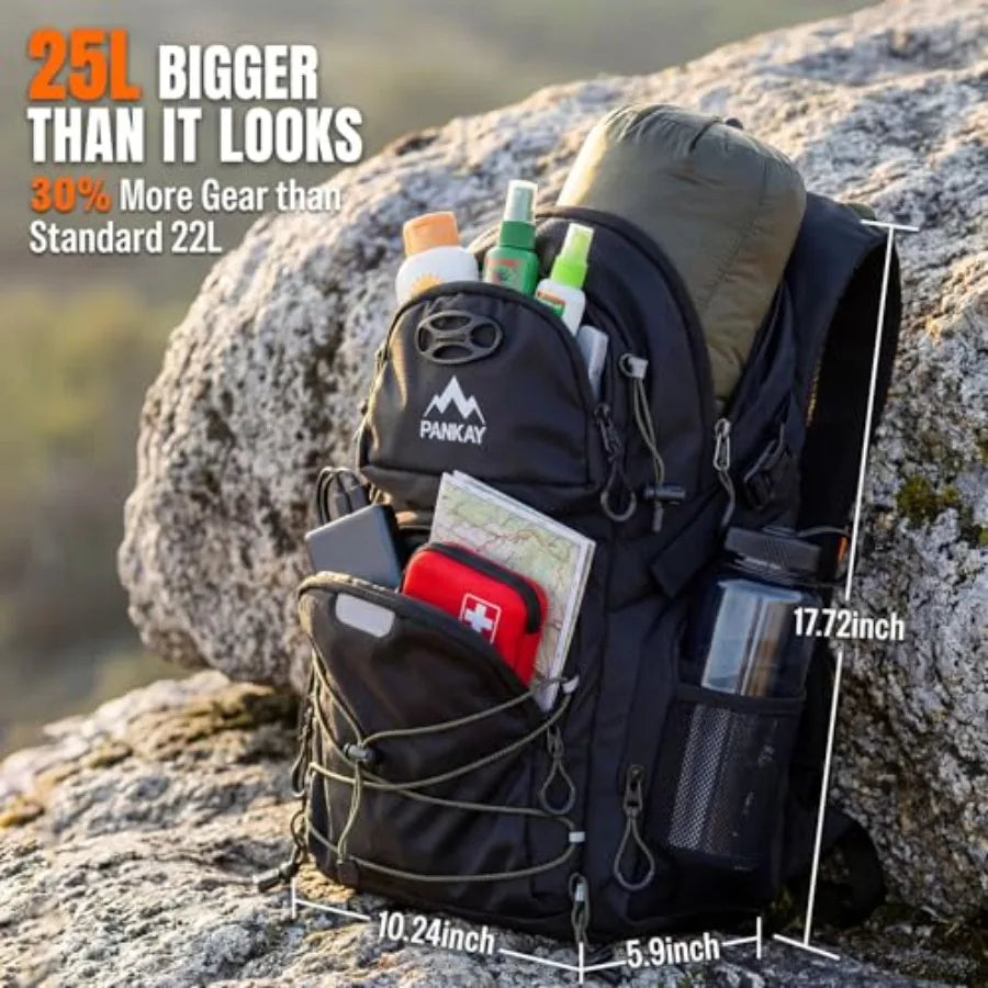Hydration Backpack With Water Bladder, Phone Pouch, Helmet Holder