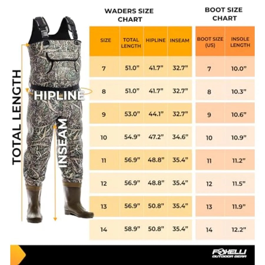 Waterproof Neoprene Chest Waders for Hunting and Fishing