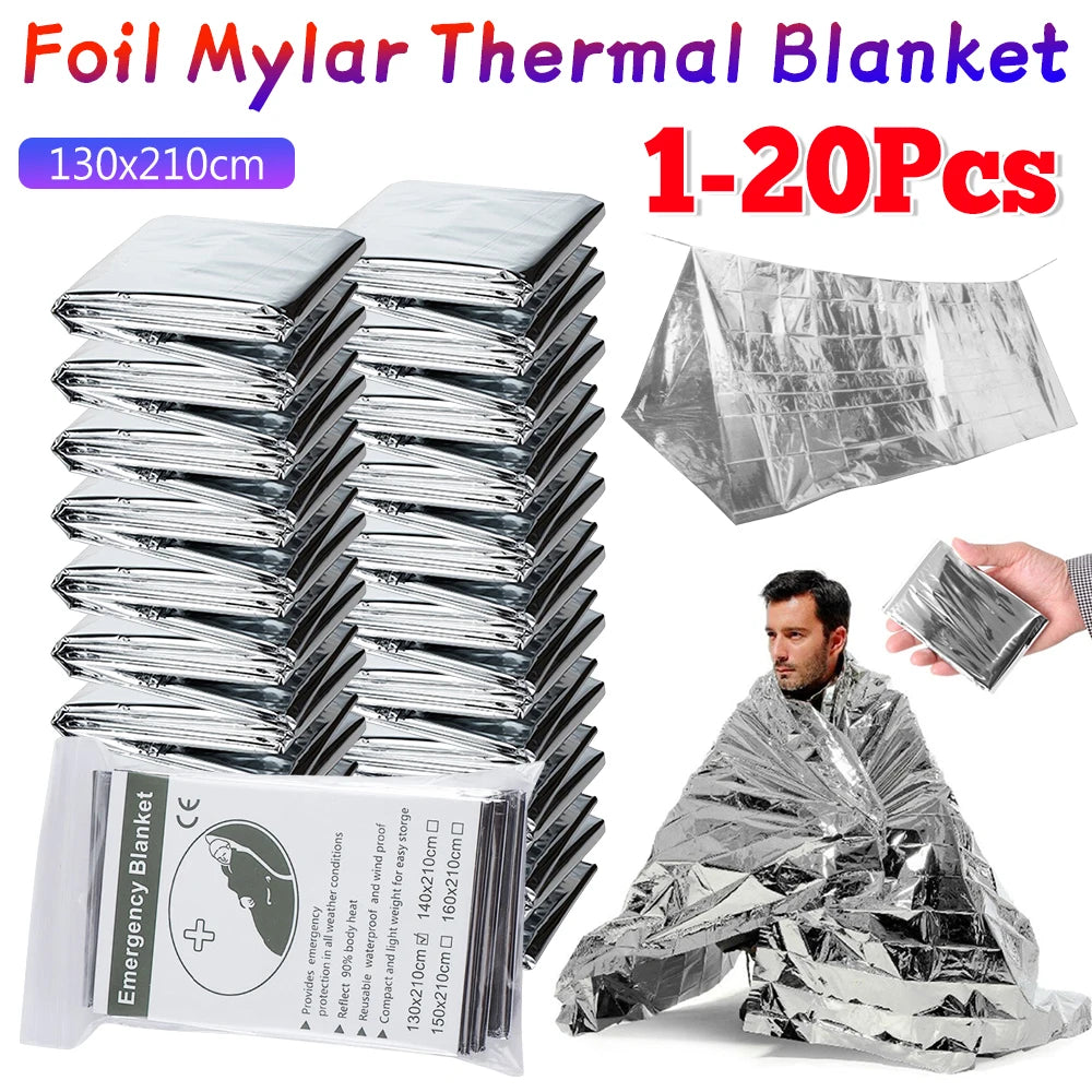 Emergency Mylar Space Blanket For First Aid Outdoor Use