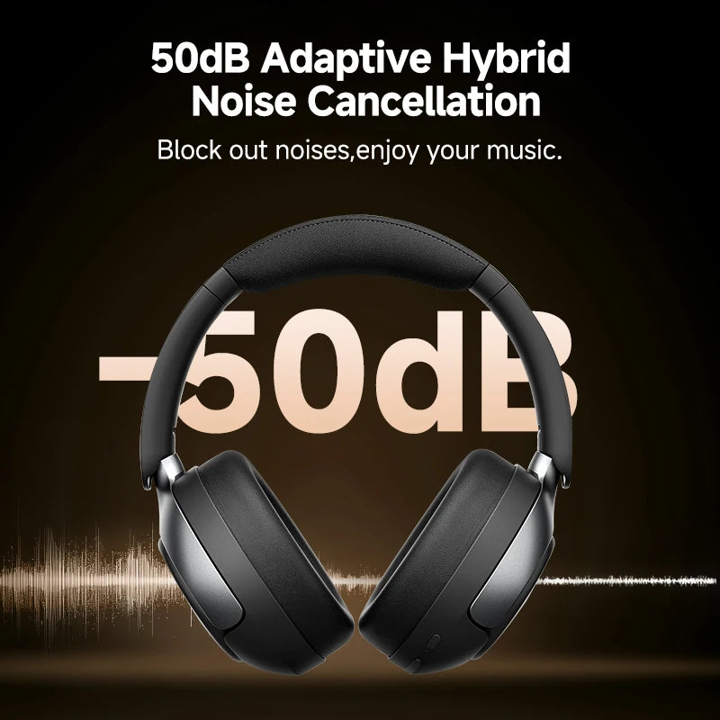 QCY H3 Pro ANC Wireless Headphones 50dB Noise Canceling LDAC
