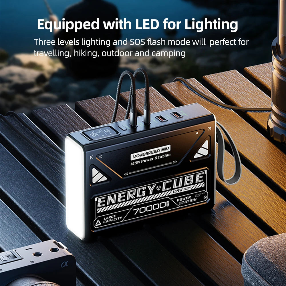 LED Camping Lantern 70000mAh Emergency Light For Outdoor Use