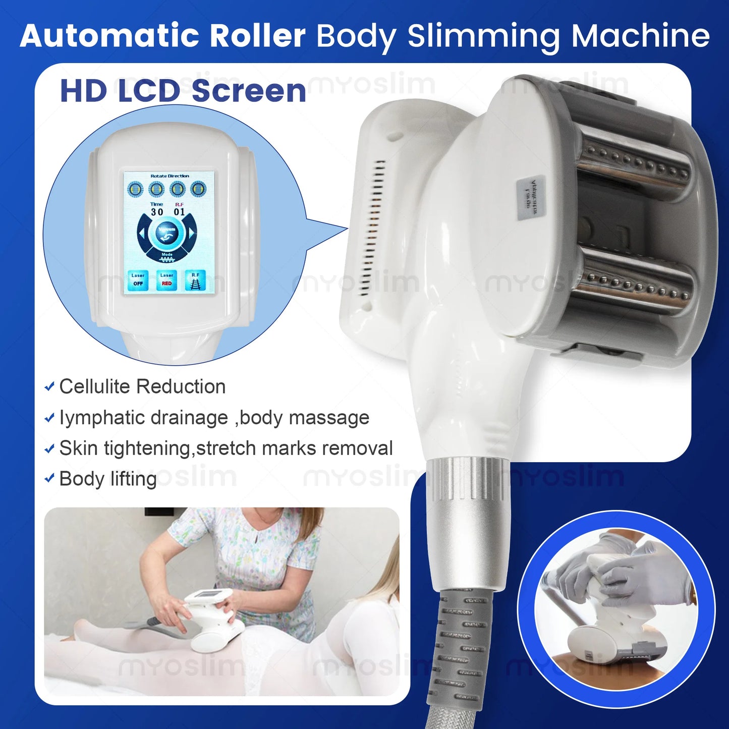 MYOSLIM Portable V9 Vela Body Shaping Vacuum Cavitation Massager