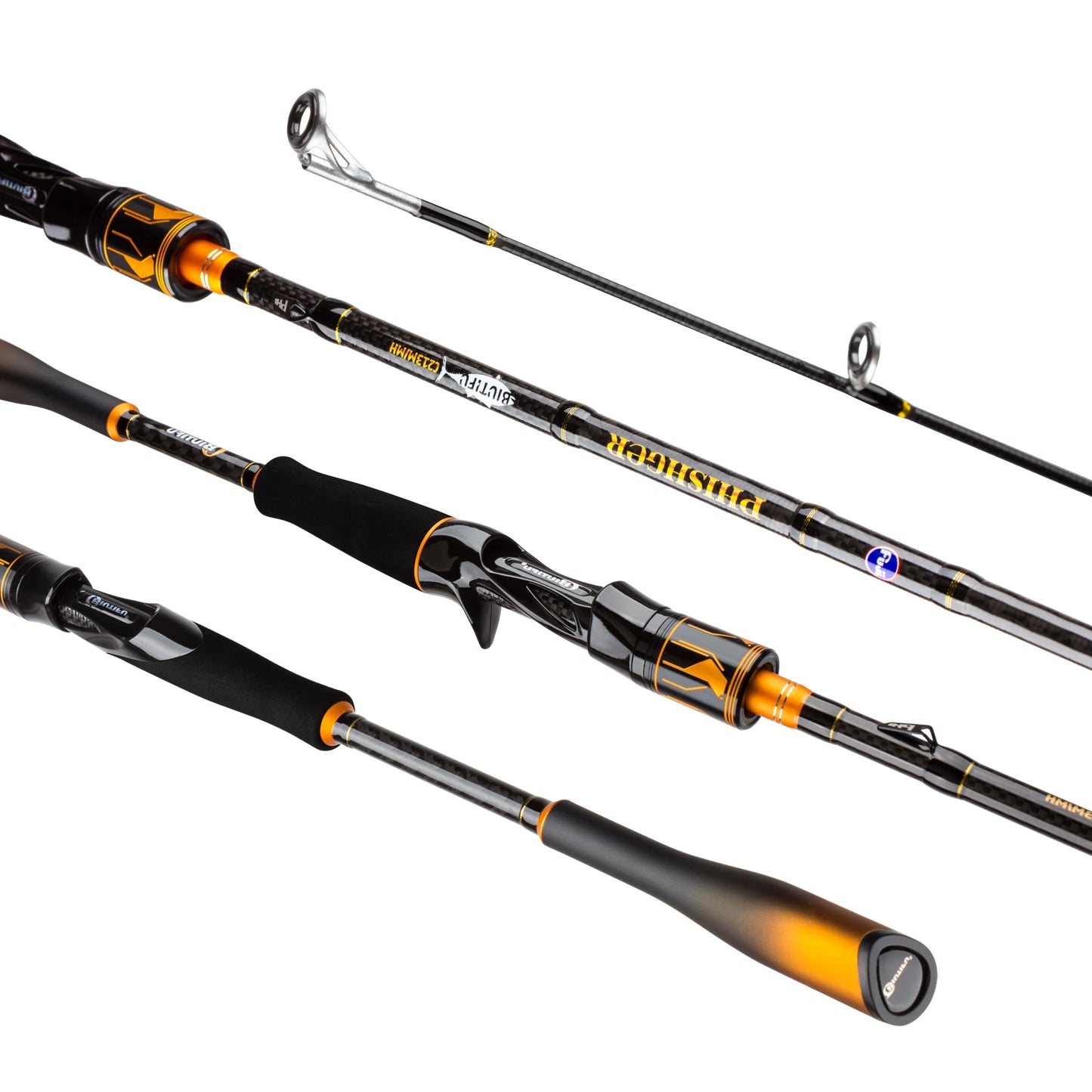 BIUTIFU Spinning Baitcasting Rod With Fuji Guides Two Tips