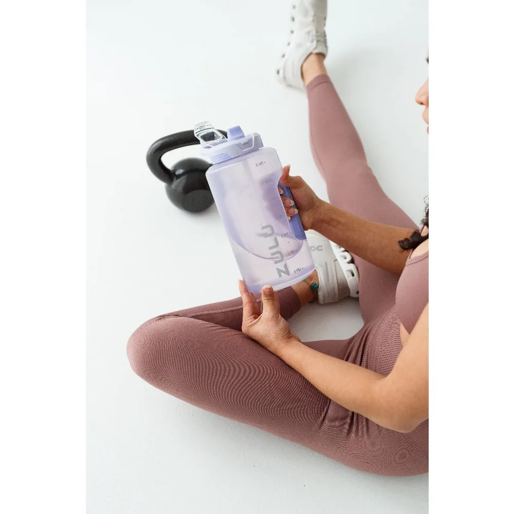 BPA Free Water Bottle With Time Markings And Leak Proof