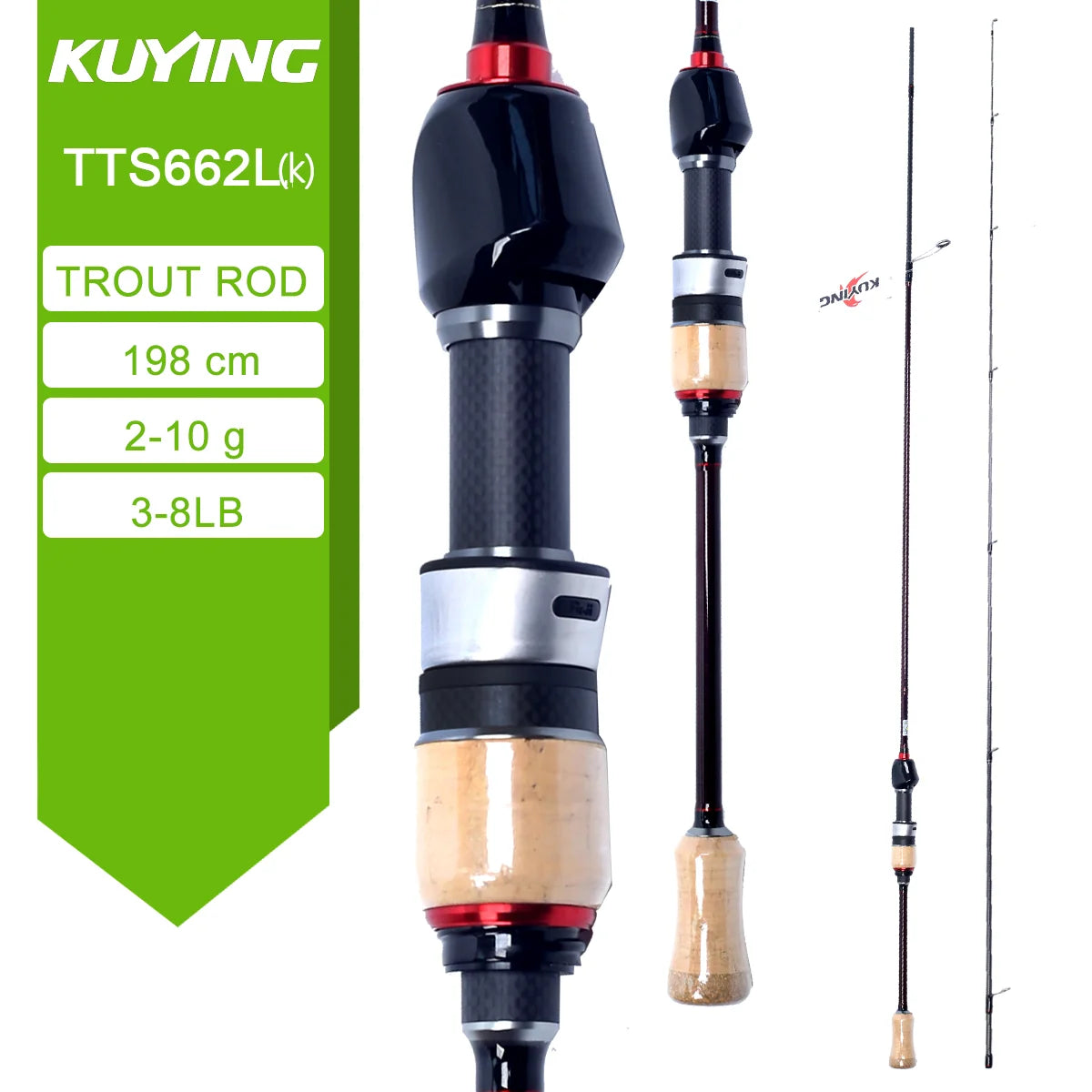 Kuying Teton Spinning Casting Rod For Lures Fuji Parts