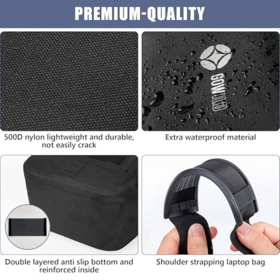 Waterproof Bike Pannier Bag With Laptop Sleeve And Reflective Strips