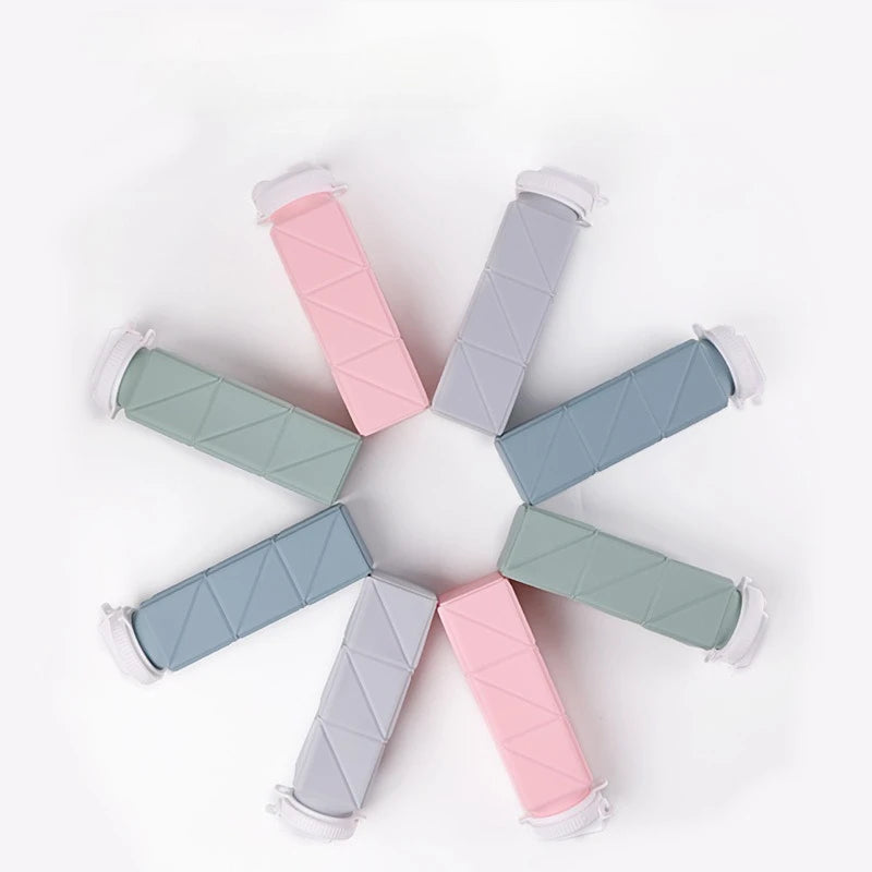 Square Foldable Silicone Mug Portable Water Bottle For Travel