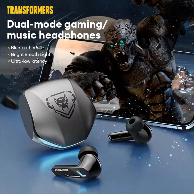 Transformers GM2 Pro Bluetooth Wireless Gaming Earphones Headset