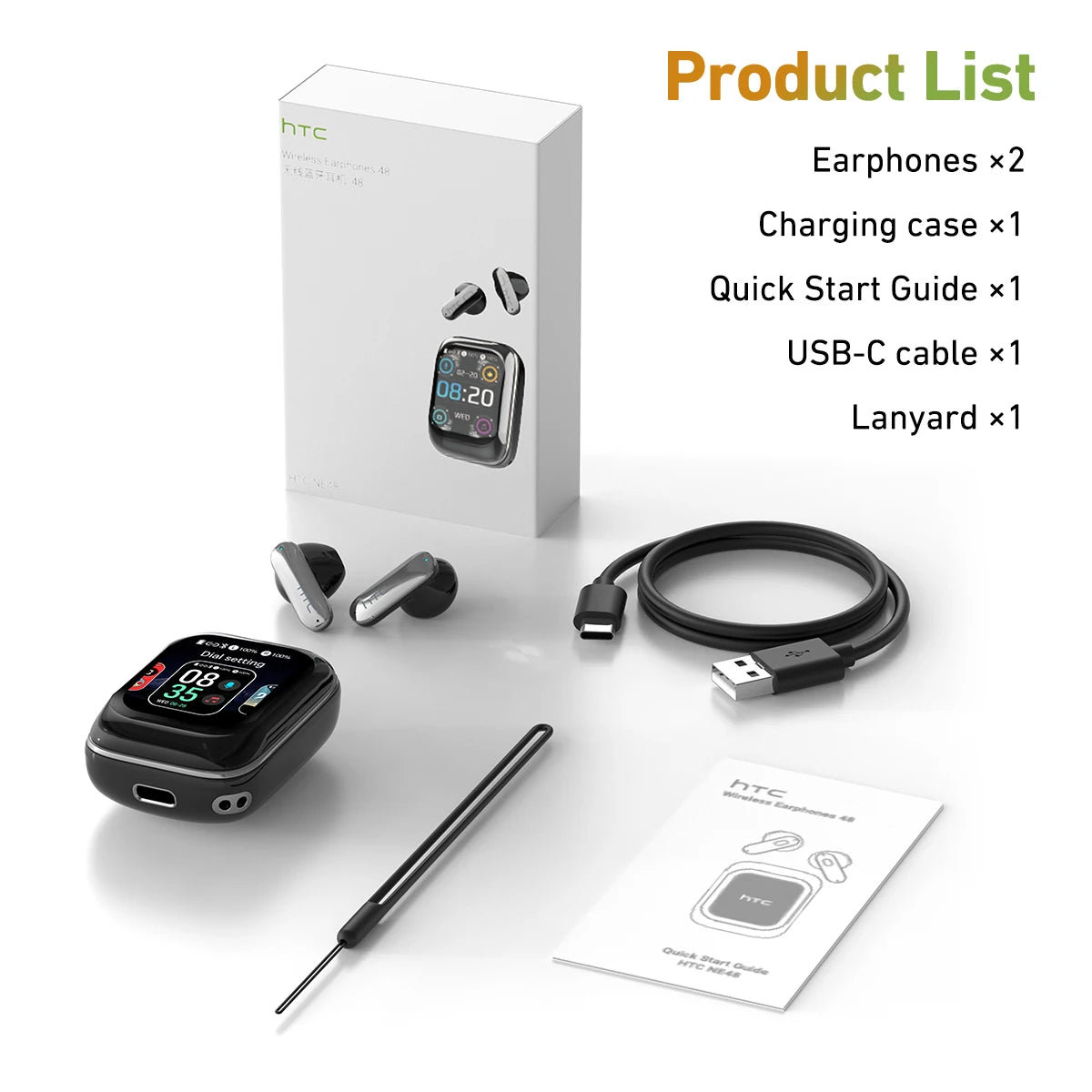 Wireless Bluetooth Earbuds With AI Translation Active Noise Cancellation
