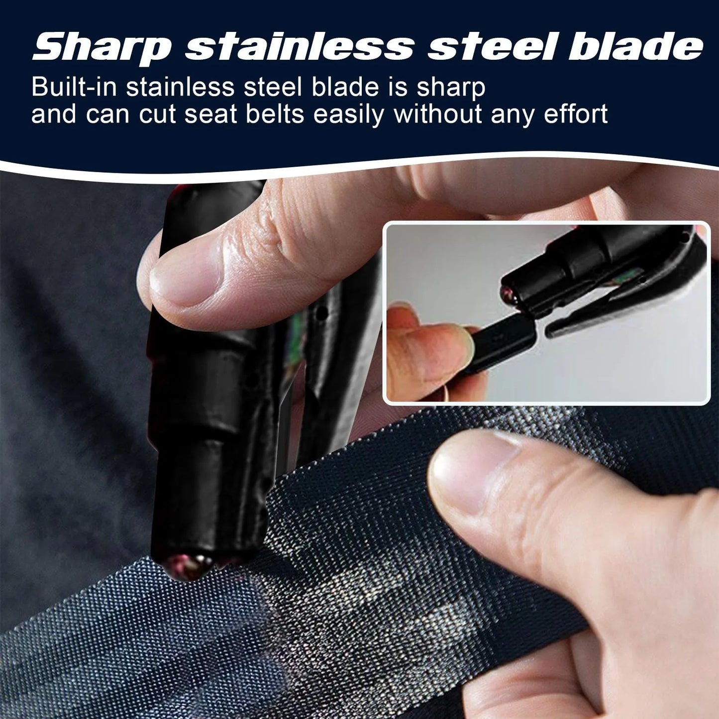 Emergency Car Escape Tool With Seatbelt Cutter And Window Breaker