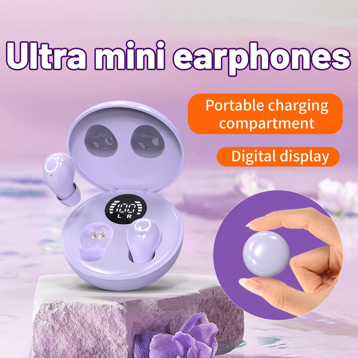 SHUKE Invisible Wireless Bluetooth Sleeping Earbuds With Noise Cancellation
