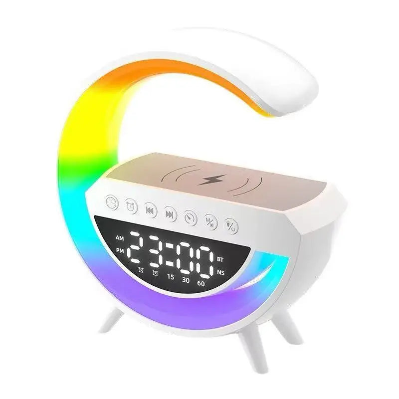 Multifunctional Desk Clock With Bluetooth Speaker And Wireless Charger