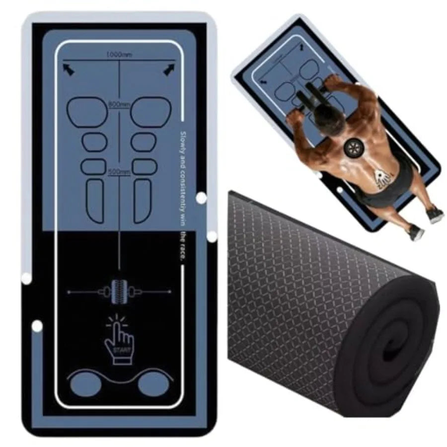 Ab Roller Mat Non Slip Exercise Mat With Storage Bag For Home Gym