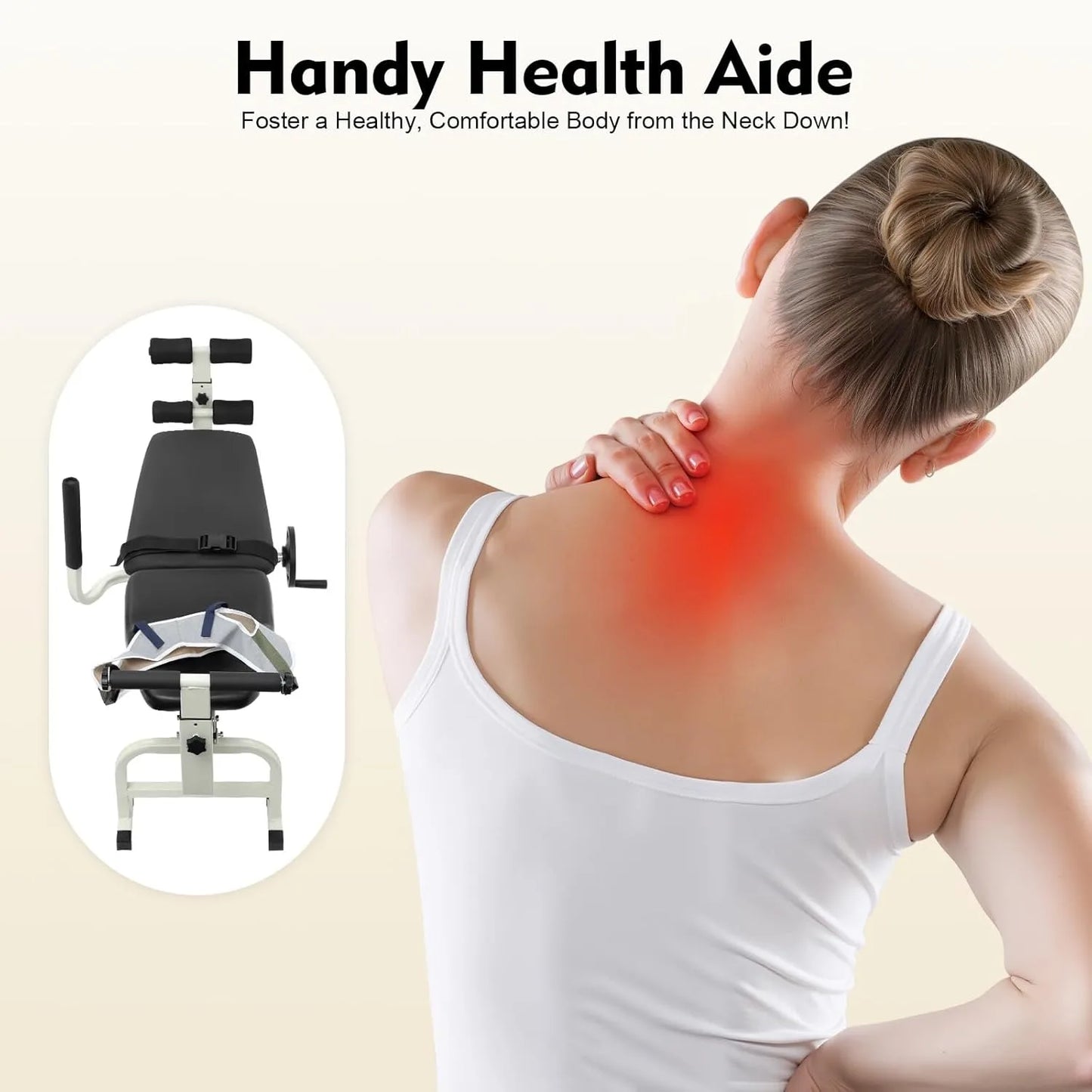 Back Stretch Bench Multifunctional Neck Stretcher Decompression