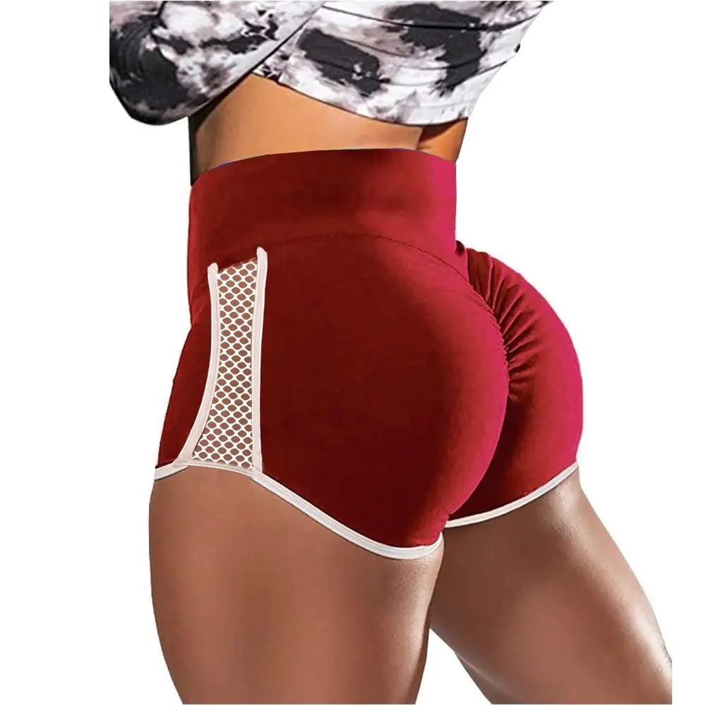 Women High Waist QuickDry Sport Shorts For Yoga And Run