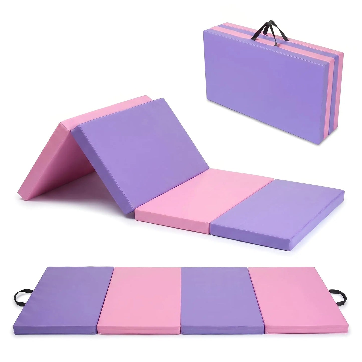 HiMISS Folding Gymnastics Mat 4 Fold Home Gym Exercise