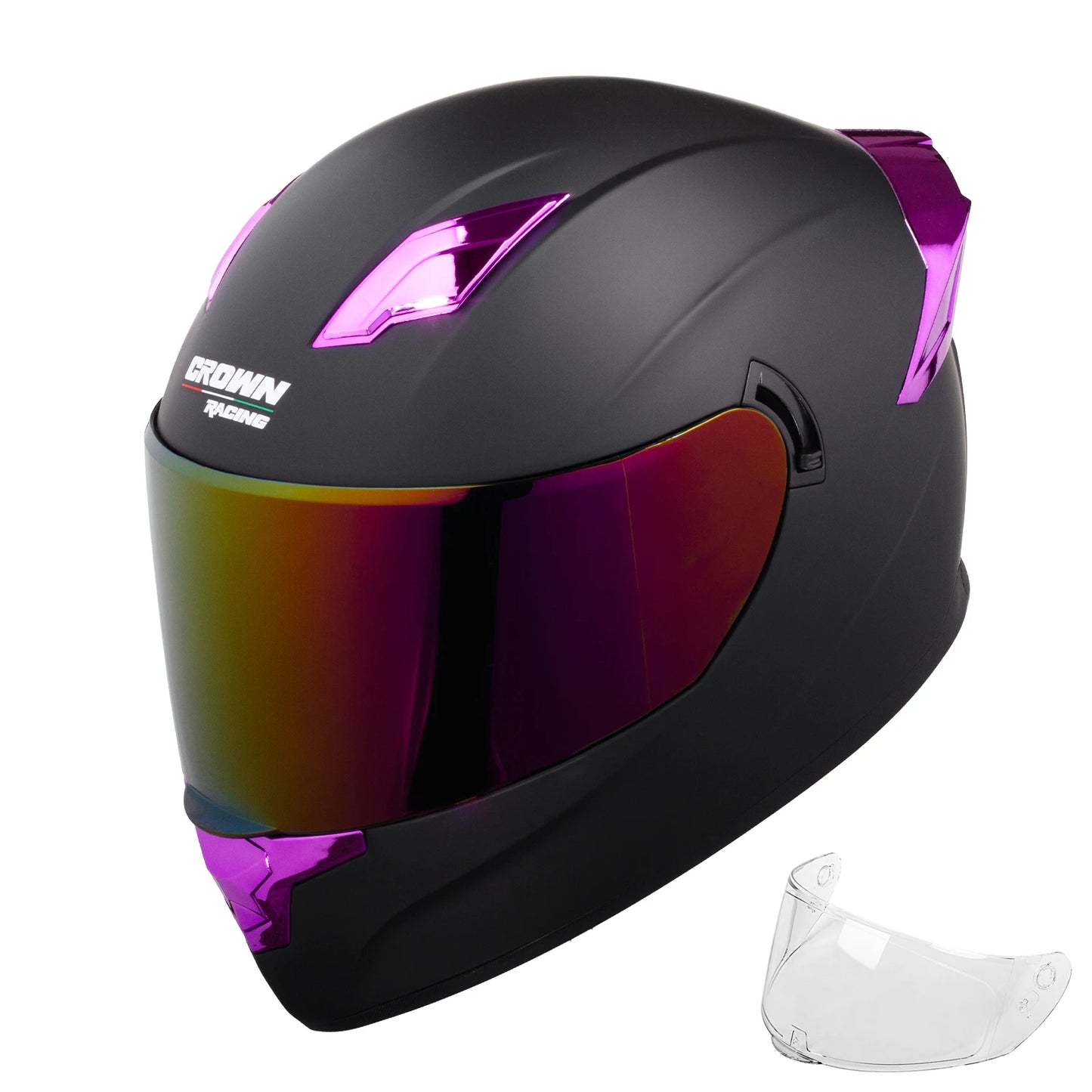 Crown Racing F700 Full Face Motorcycle Helmet DOT FMVSS 218