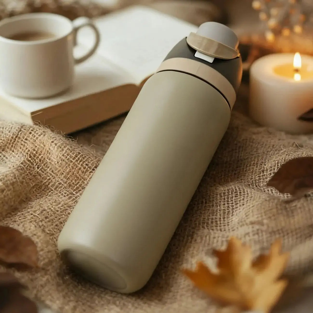 Owalaa Stainless Steel Insulated Water Bottle With Straw