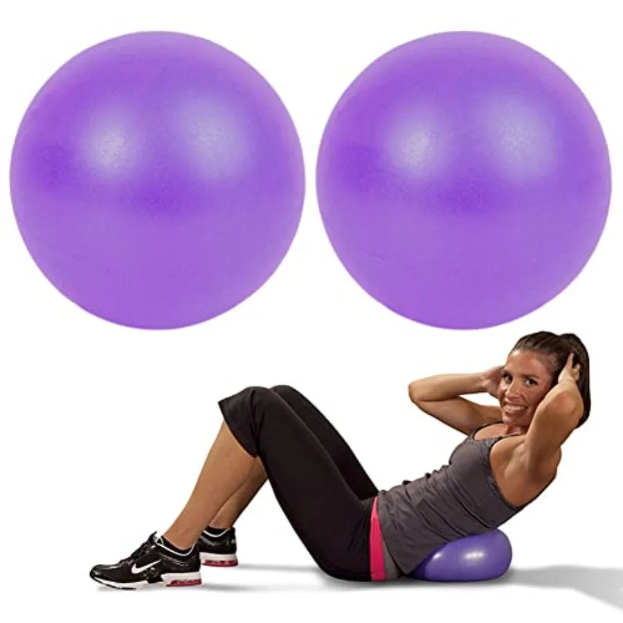 Mini Pilates Yoga Balls 2 Pack Anti Burst Exercise Balls