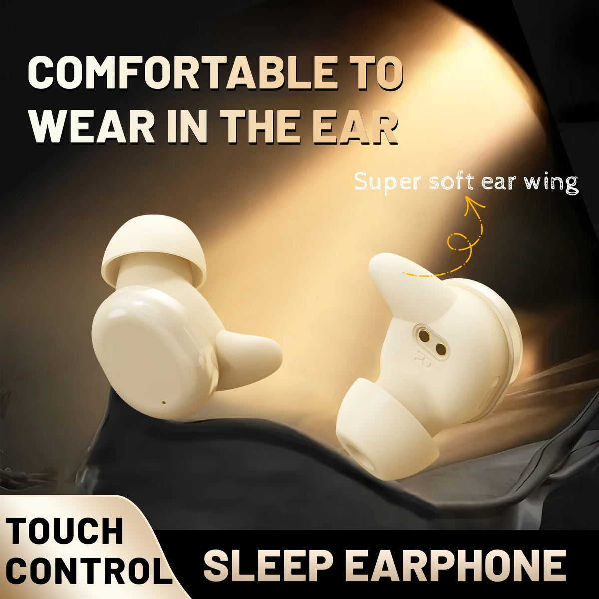 SHUKE SK49 Bluetooth Wireless Sleep Earbuds With Noise Cancellation