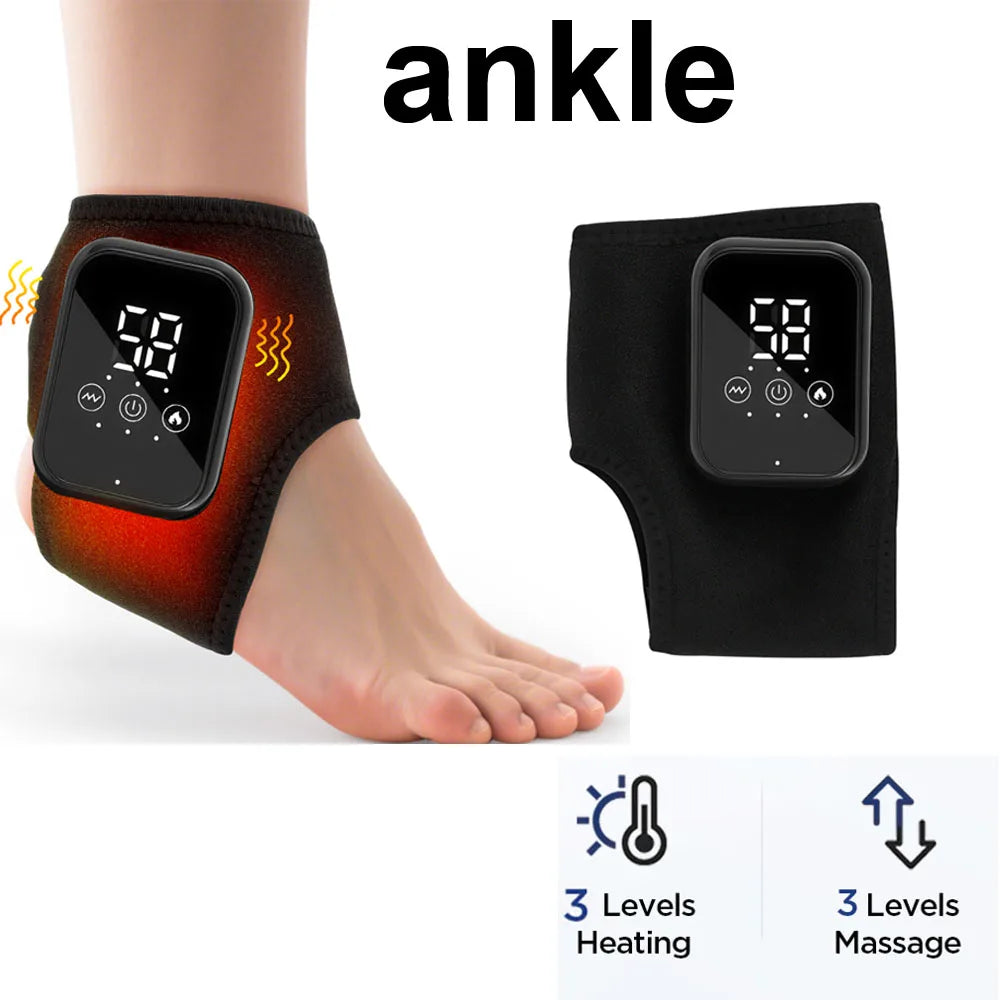 Hailicare Heated Ankle Massager With Vibration And Heat Therapy