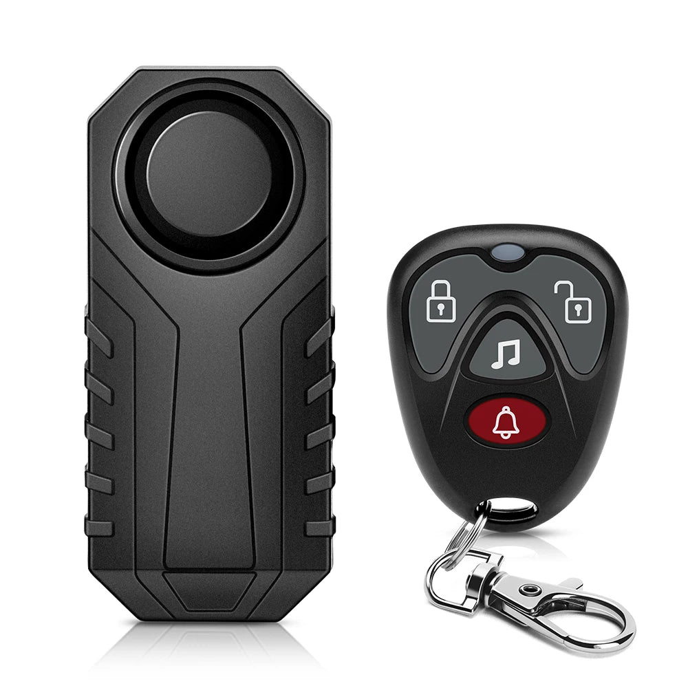 WSDCAM Wireless Bike Alarm IP65 Waterproof Vibration 113dB Anti Theft