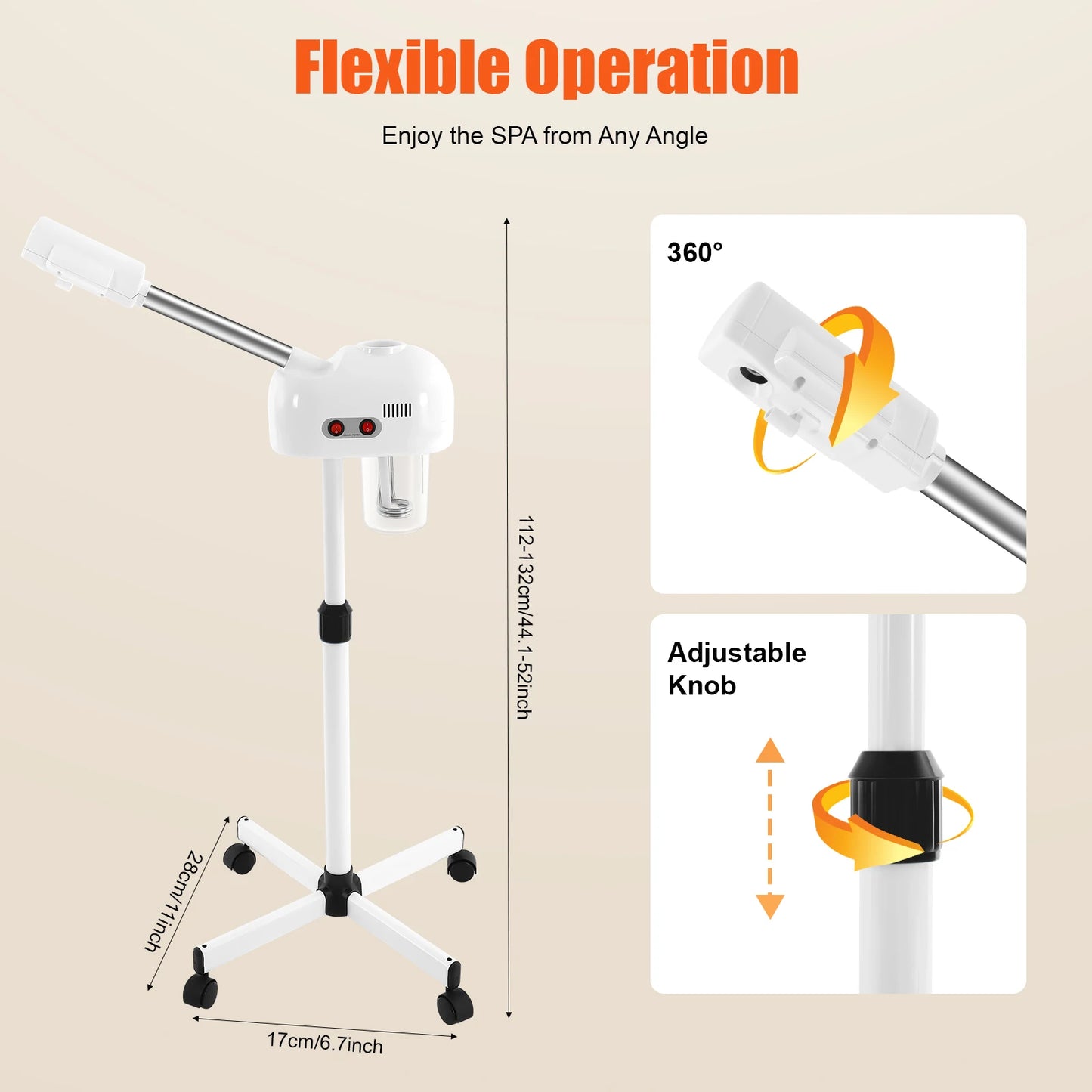 Hot Mist Facial Steamer Multifunctional Skin Care Tool for Home