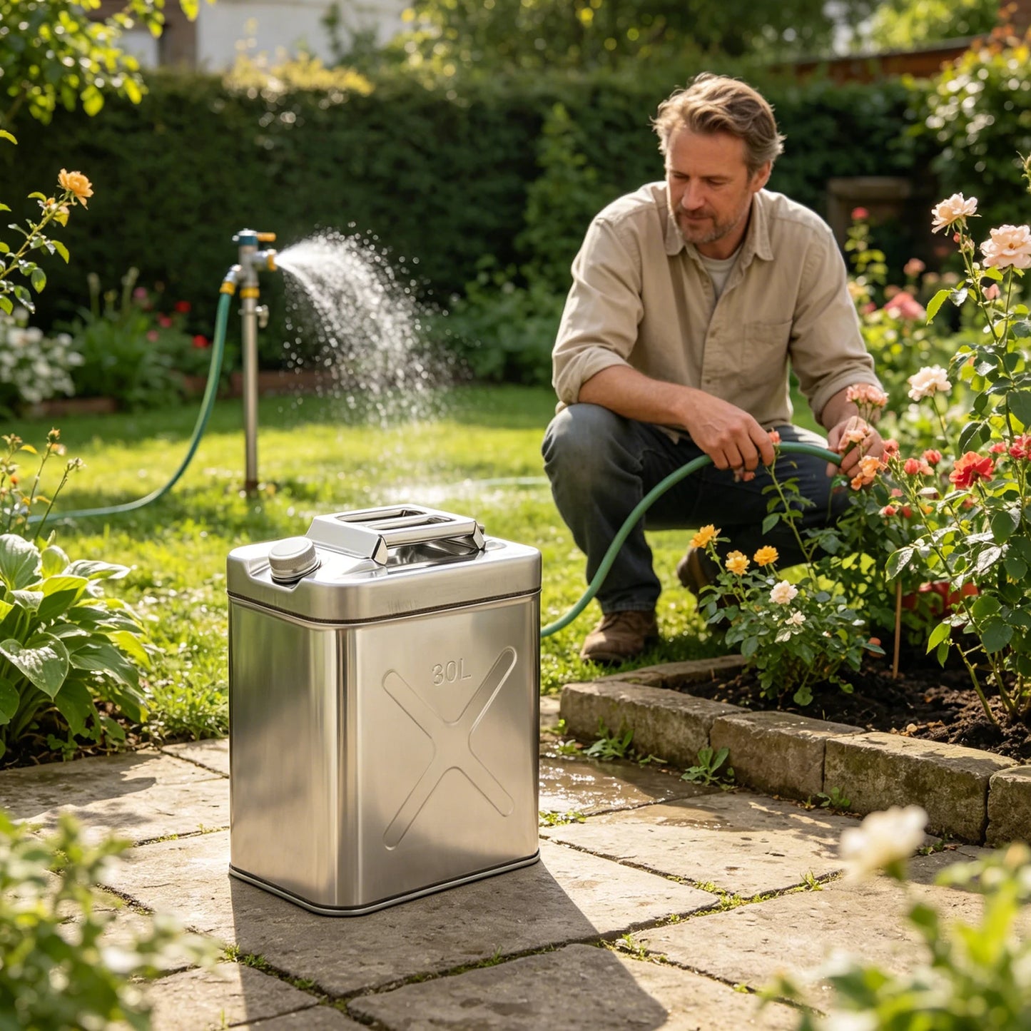 Bymaocar 304 Stainless Steel Water Tank for Outdoor Camping