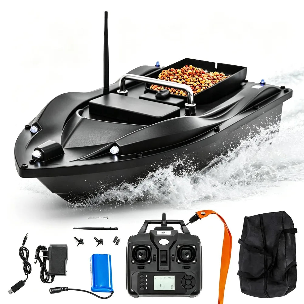 Remote Control Bait Boat With GPS Night Vision Lights