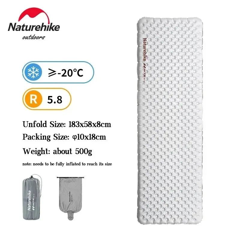 Naturehike Ultralight Inflatable Sleeping Pad R-Value 5.8