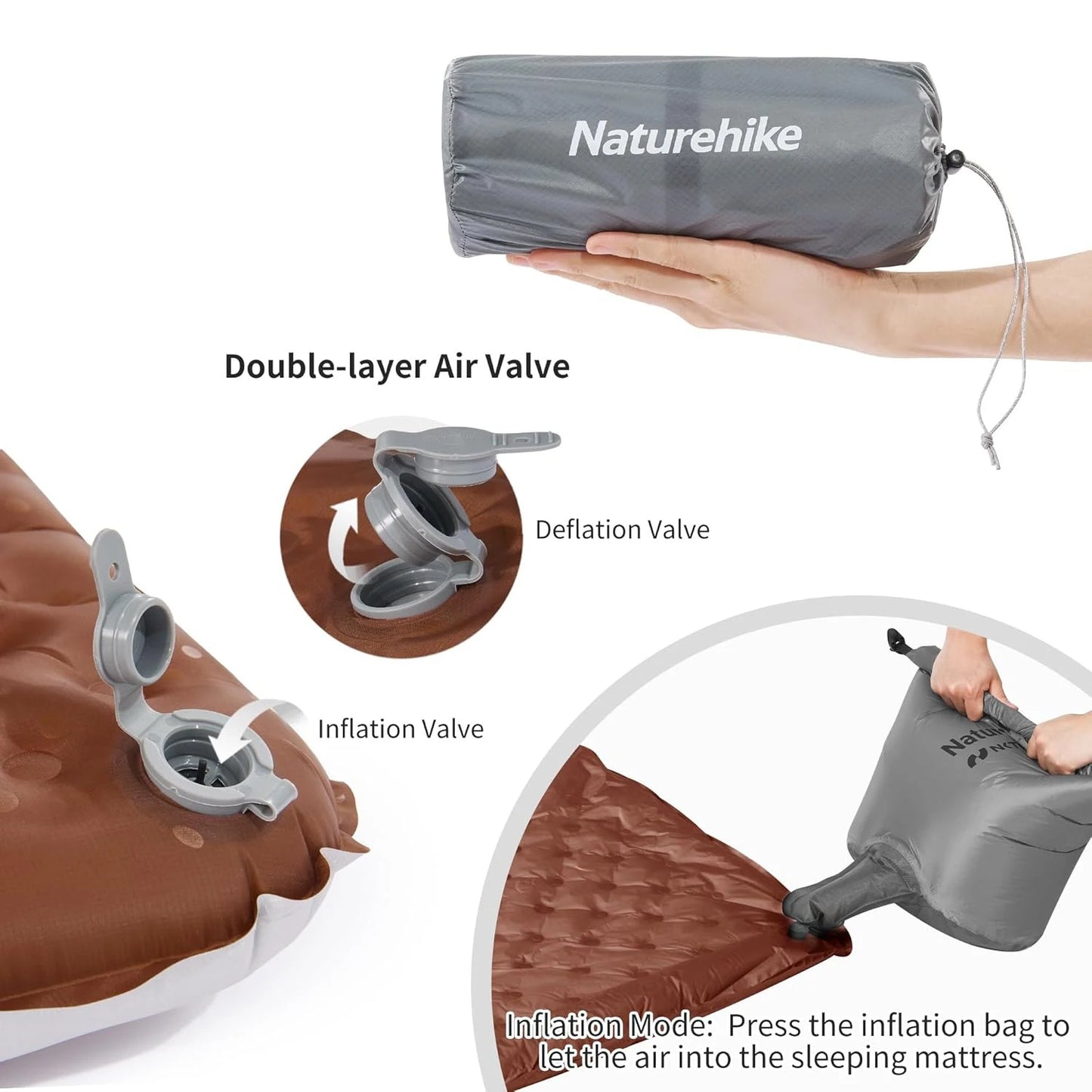 Naturehike Ultralight Inflatable Sleeping Pad R-Value 5.8