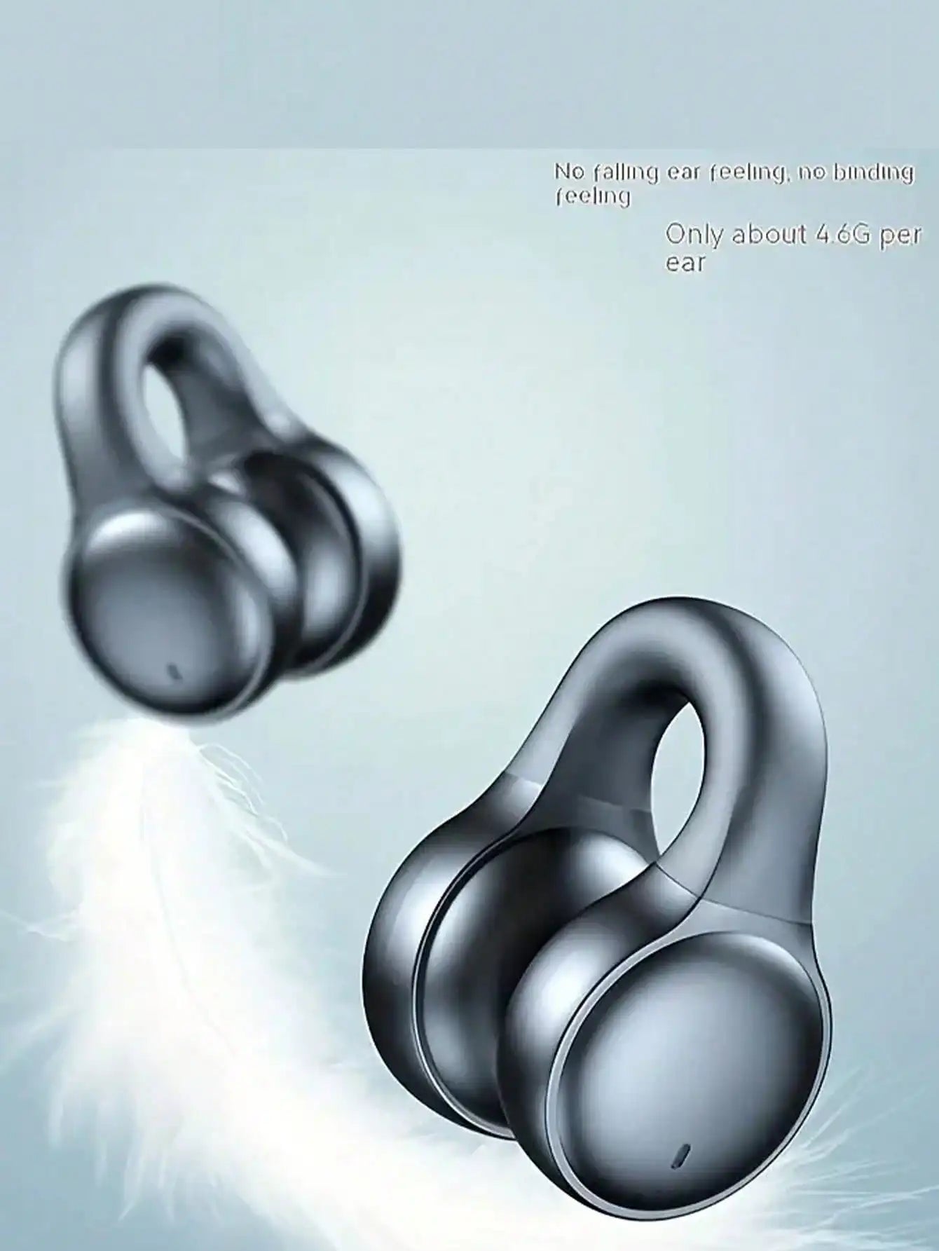 VIKEFON Clip-On Wireless Open Ear Headphones For Xiaomi And iPhone