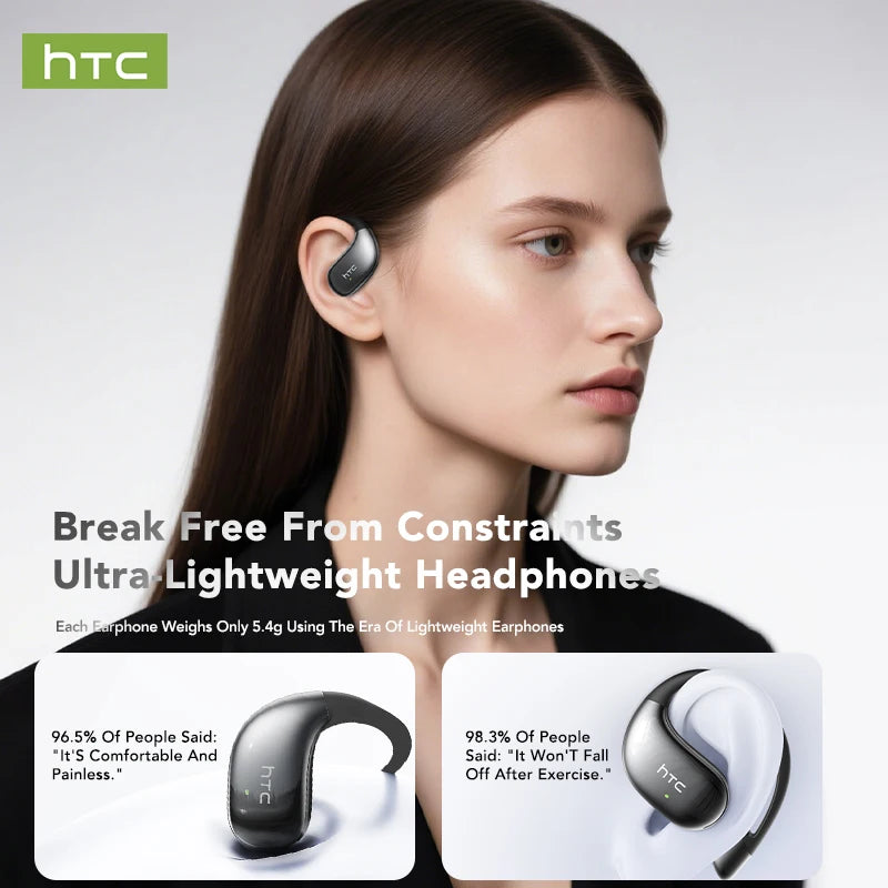 HTC NE57 Wireless Earphones Active Noise Cancellation 30Hr Battery Indicator