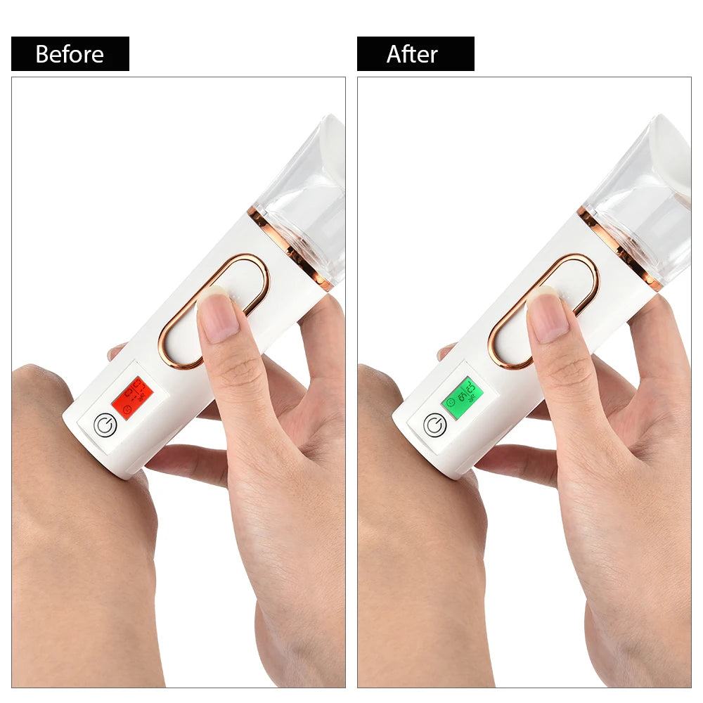 Mist Sprayer Handheld Nano Beauty Instrument Portable Facial Steamer Nebulizer