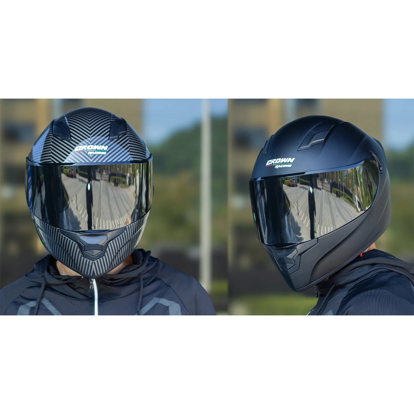 Crown Racing F700 Full Face Motorcycle Helmet DOT FMVSS 218
