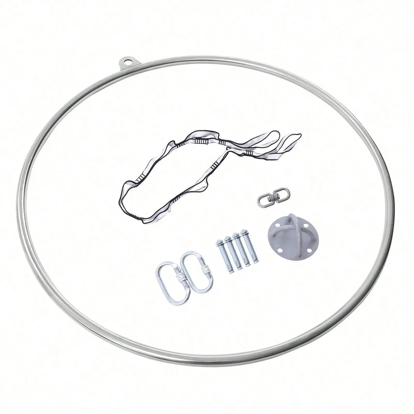 Aerial Lyra Hoop Gymnastic Equipment Stainless Steel Ring 350Kg