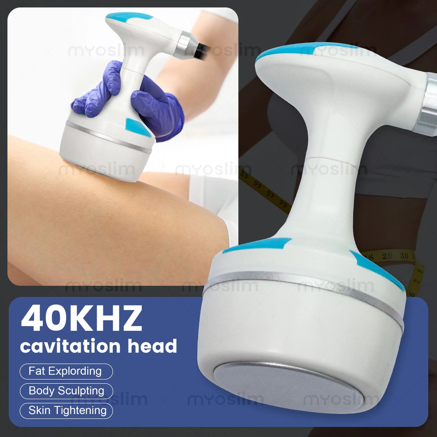 MYOSLIM Portable V9 Vela Body Shaping Vacuum Cavitation Massager