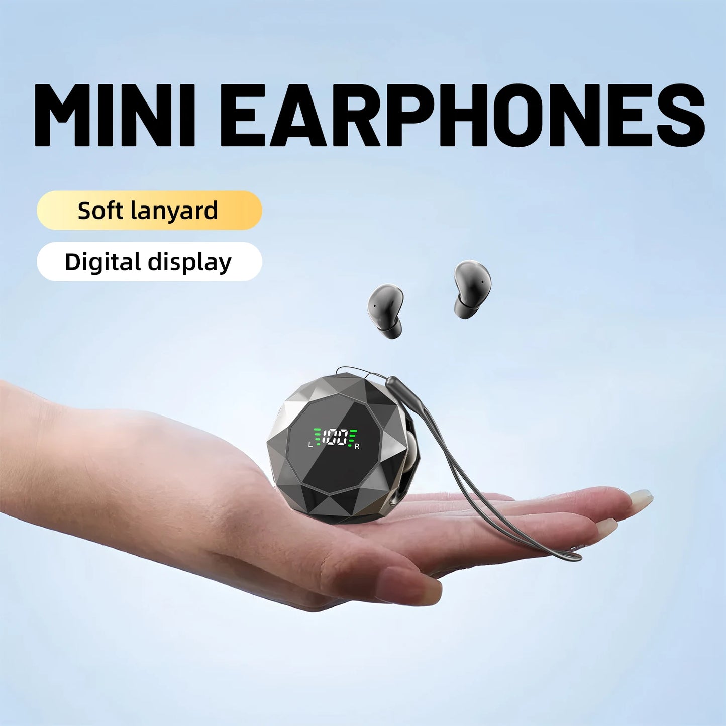 Shuke Mini Wireless Sleep Earbuds Bluetooth Active Noise Cancelling Headphones